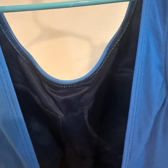 Lands' End Navy Blue Ombré Swimsuit - Picture 2 of 4